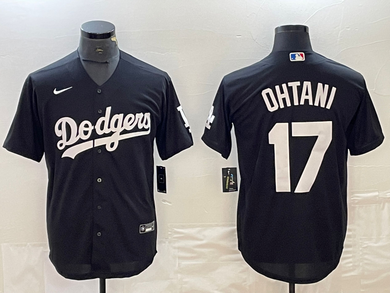 Men's Los Angeles Dodgers Shohei Ohtani #17 Black Jersey